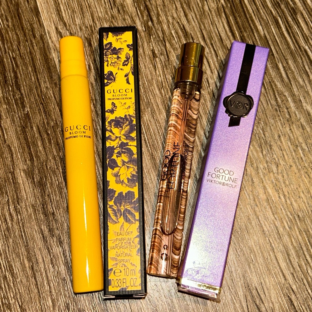 2 New Gucci Bloom Profumo di Fiori & Good Fortune Viktor & Rolf Eau de Perfume